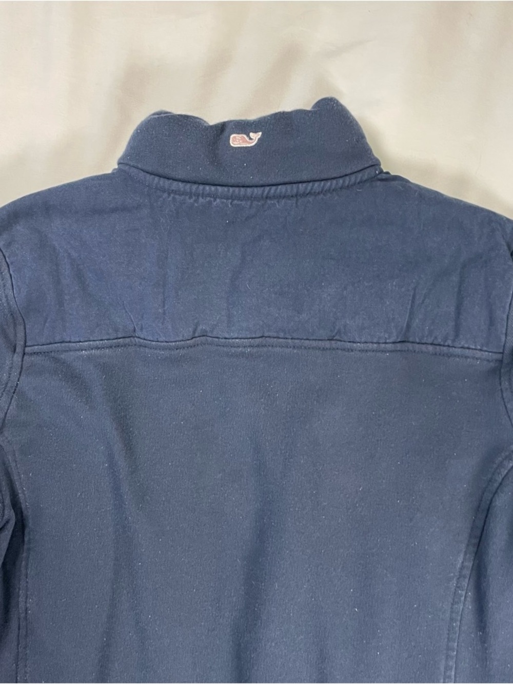 Vineyard Vines Navy Quarter Zip Pullover Small Preppy Coastal Classic - Picture 8 of 15